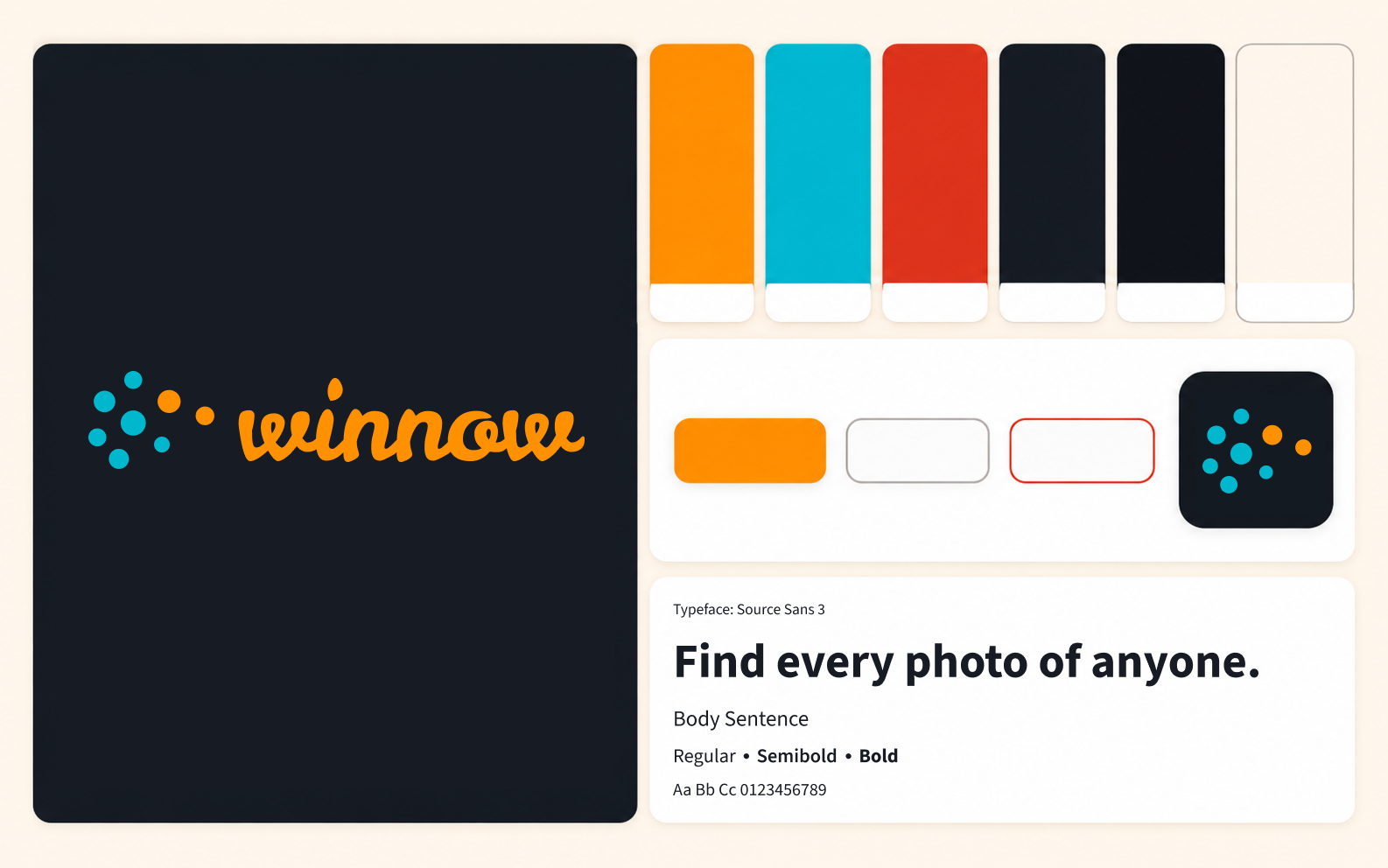 Logo, palette and type specimen